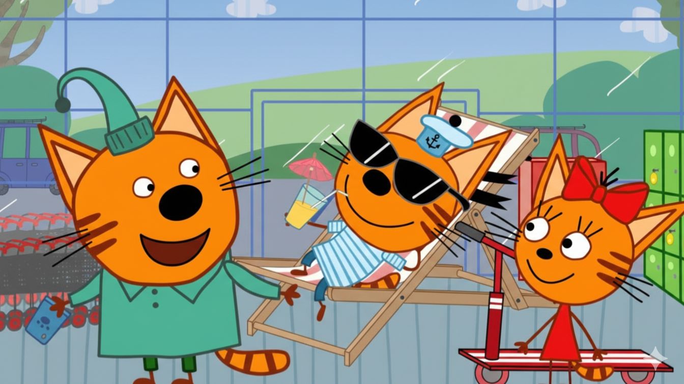 Три Кота — Мультфильм для Детей | Учим Цвета | Три Кота Мультик Смотреть | Развивающая Игра смотреть онлайн