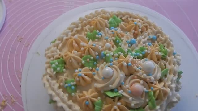 РЕЦЕПТ. ТОРТИК СЪЕЛИ ЗА ПЯТЬ МИНУТ. КОКОСОВЫЙ БИСКВИТ. и КРЕМ БРЮЛЛЕ. УКРАШЕНИЕ ТОРТИКА.. смотреть онлайн