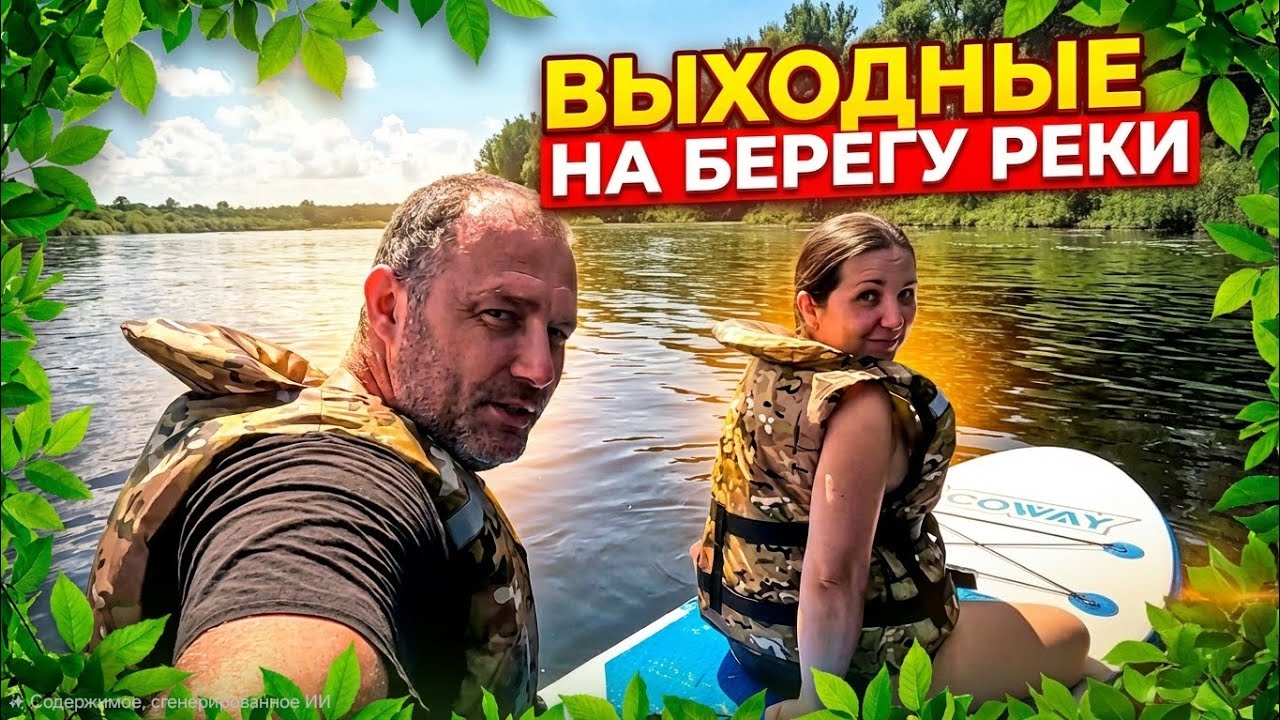 2024#6 История наших длинных выходных на берегу реки,. Отдых в палатке. #kemping смотреть онлайн