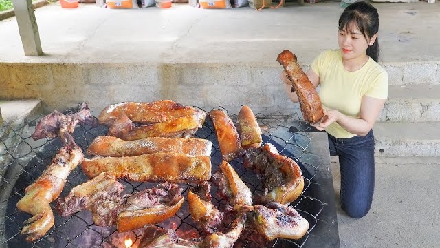 Покупаю свинину. Обрабатываю копченую свинину, чтобы сохранить ее надолго. Нхат смотреть онлайн