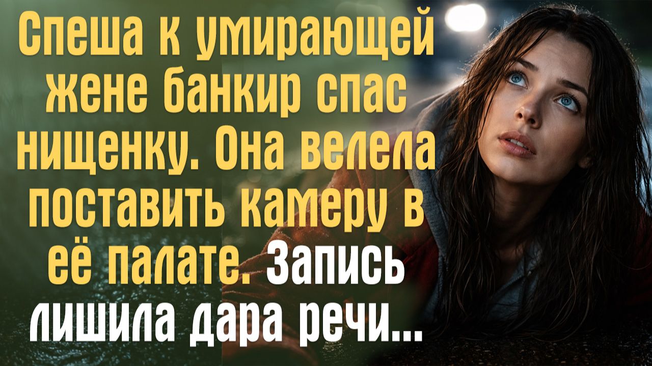Спеша к умирающей жене банкир спас нищенку. Та велела поставить камеру в палате. Запись лишила речи. смотреть онлайн