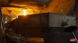 Процесс переплавки тонн металлолома и производства высококачественной арматуры