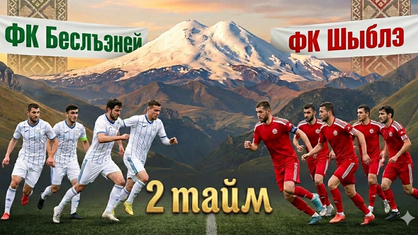 Футбольный матч ФК Беслъеней (Бесленей) - ФК Шыблэ (Псаучье - Дахе). 2 тайм смотреть онлайн