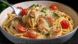 Курица с грибами вкуснее, чем в ресторане! Невероятно вкусная паста с курицей и грибами!