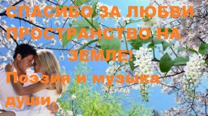 Спасибо за Любви Пространство на Земле. Автор стихотворения А.Соколов. Автор видео В. Голикова.