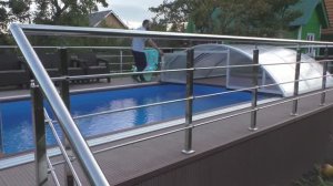 Раздвижной павильон для бассейна 5*3 м