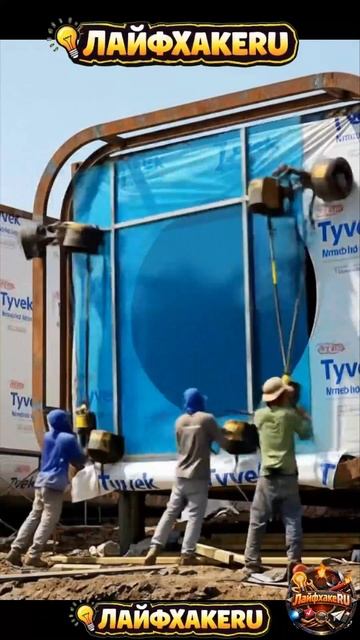 Строительство футуристических двойных капсул на озере (Удовлетворительная трансформация)#ЛайфхакеRU смотреть онлайн