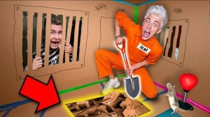 ВЛАД А4 - Побег Из КАРТОННОЙ ТЮРЬМЫ Челлендж !