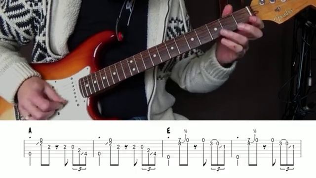 Rock Blues in E(guitar solo,tab,backing track) смотреть онлайн