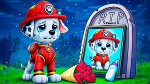 Печальная История Маршала Щенячий Патруль в Майнкрафт Мультик