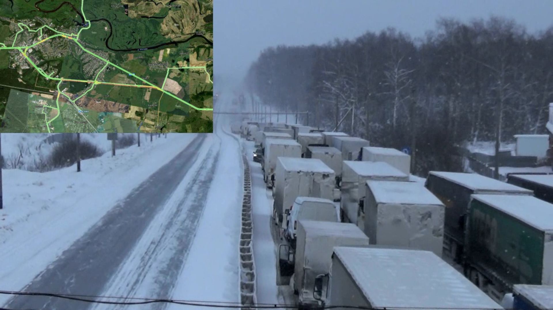 27.01.2026 Пробка на трассе М-7 около города Вязники смотреть онлайн