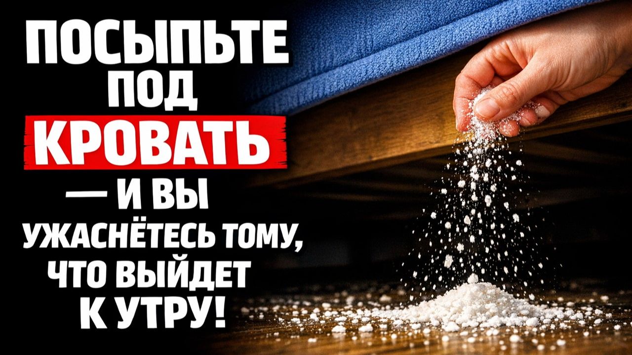 Насыпьте соль под кровать перед сном и узнайте, кто мешает вам высыпаться: приметы и ночные знаки смотреть онлайн