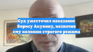 Суд ужесточил наказание Борису Акунину, назначив ему колонию строгого режима