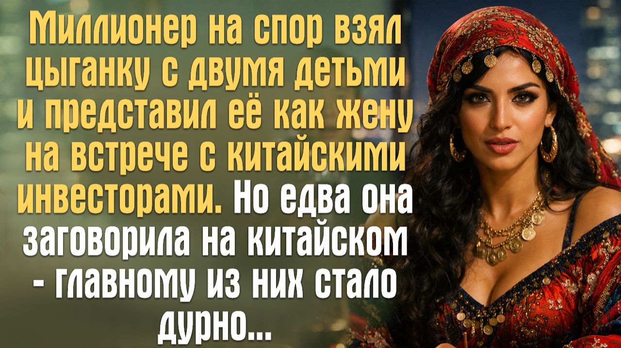 Миллионер на спор взял цыганку с двумя детьми и представил её как жену на встрече с китайскими смотреть онлайн