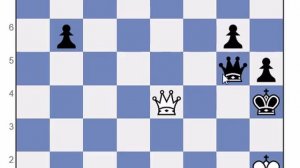 Самый гениальный выигрыш без 3 пешек в ферзевом окончании