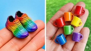 MINI RAINBOW SCHOOL SUPPLIES!  Too Cute To Use!