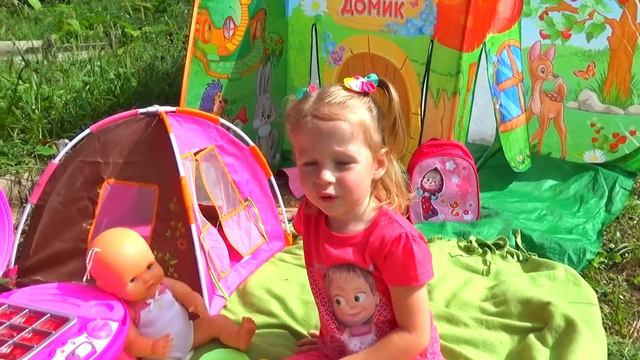 Беби бон и пупсик на пикнике в диком лесу - Играем в кук смотреть онлайн