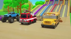 Колеса в форме футбольного мяча - цвета для детей мультики про машинки мультфильмы для детей