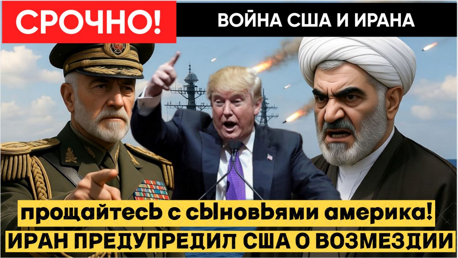 ИРАН ПРЕДУПРЕДИЛ США: «ПРОЩАЙТЕСЬ С СЕМЬЯМИ!» ТРАМП НЕ ОСТАНОВИТСЯ смотреть онлайн