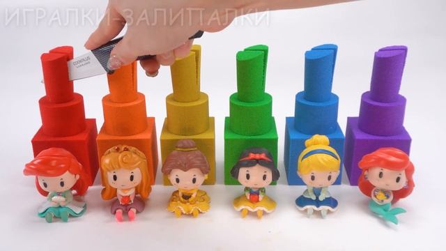 ЛЕПИМ ПИМАДКИ ДЛЯ КУКОЛ ИЗ КИНЕТИЧЕСКОГО ПЕСКА ВИДЕОЛЕПКА ВИДЕО ДЛЯ ДЕТЕЙ КАНАЛ ИГРАЛКИ-ЗАЛИПАЛКИ смотреть онлайн