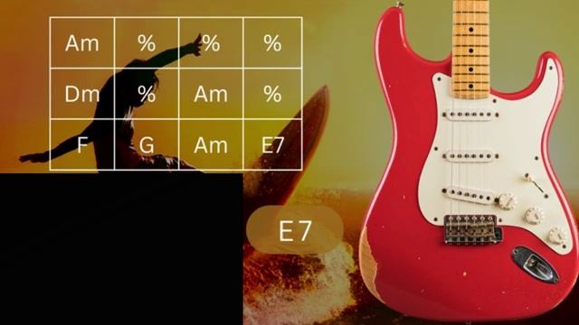 Surf Guitar Backing Track in Am смотреть онлайн