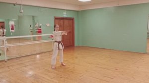 Подготовка к Областным соревнованиям по всестилевому карате. Ксюша учит рисунок новых ката