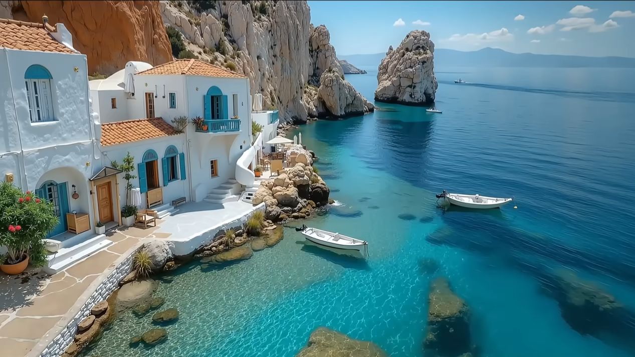 Средиземноморье. Итальянское побережье 4K | Расслабляющая музыка и сказочные морские пейзажи смотреть онлайн