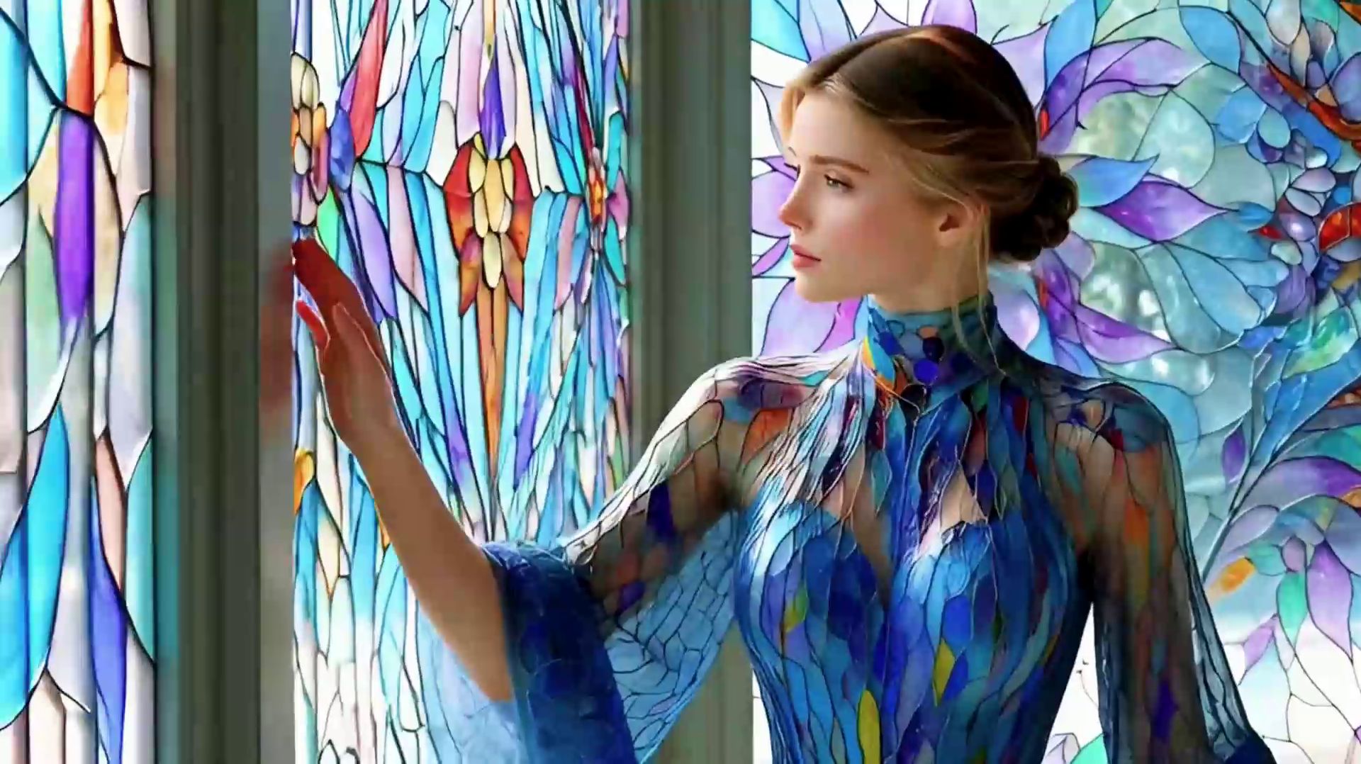 Визуальные AI-поэмы - Воздушные витражи смотреть онлайн