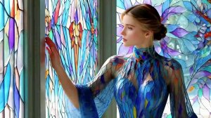 Визуальные AI-поэмы - Воздушные витражи