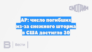 AP: число погибших из-за снежного шторма в США достигло 30