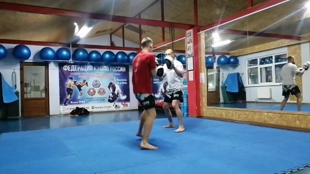 Индивидуальная тренировка на лапах. Егор. КЭМПО-ММА бокс кикбоксинг смотреть онлайн