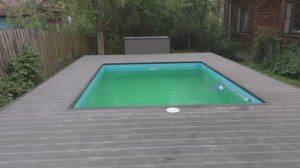 Бассейн полипропиленовый под ключ с римской лестницей