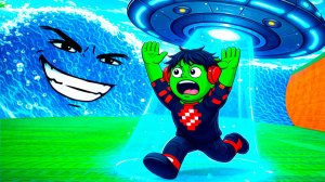 Я ВЫБИЛ НЛО БРЕЙНРОТОВ с КОЛЕСА ФОРТУНЫ УБЕГАЯ от ЦУНАМИ в РОБЛОКС