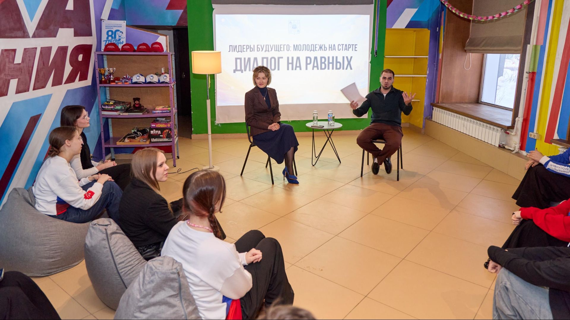 Пушкинский молодёжный актив встретился с заместителем главы округа Ольгой Ждановой смотреть онлайн