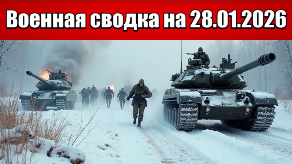 «Константиновский фронт трещит: ВС РФ штурмуют Бересток и Ильиновку!»: Военная сводка на 28.01.2026 смотреть онлайн