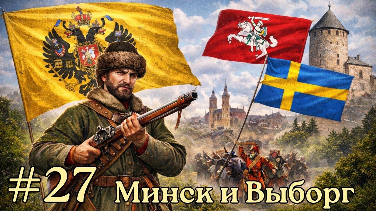 EU V Россия - Взятие Минска и Выборга | Мегаполис [№27] [EU 5] смотреть онлайн