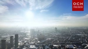 В Москве Останкинская башня покрылась инеем и льдом.