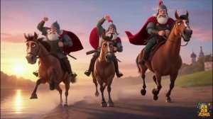 Богатыри детская песня