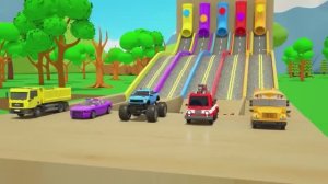 Мультики для детей и малышей Колеса в форме кубика Рубика Мультики про машинки Песенки для детей