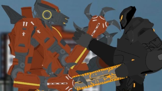 Багровый тайфун vs Титановая Фурия | Анимация (часть 2) смотреть онлайн