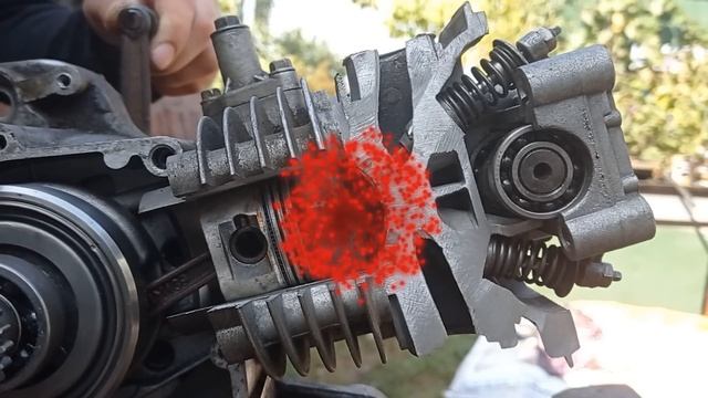 Как работает четырёхтактный двигатель скутера смотреть онлайн