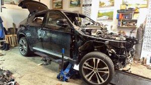 BMW Х6 УГОЛЕК. Крутим мотор горелого БУМЕРА.