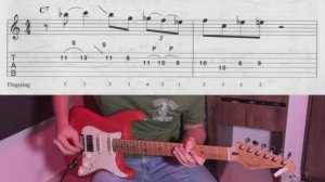 Razor Blad Blues in C(guitar solo,tab,backing track)