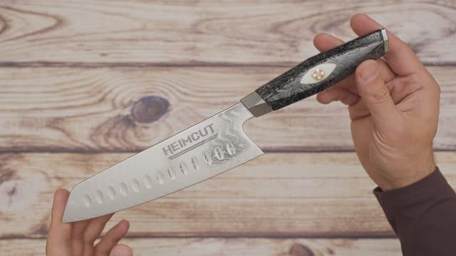 Кухонные ножи HeimCut Power Carbon. Подробный обзор и тест. Сталь М390. смотреть онлайн