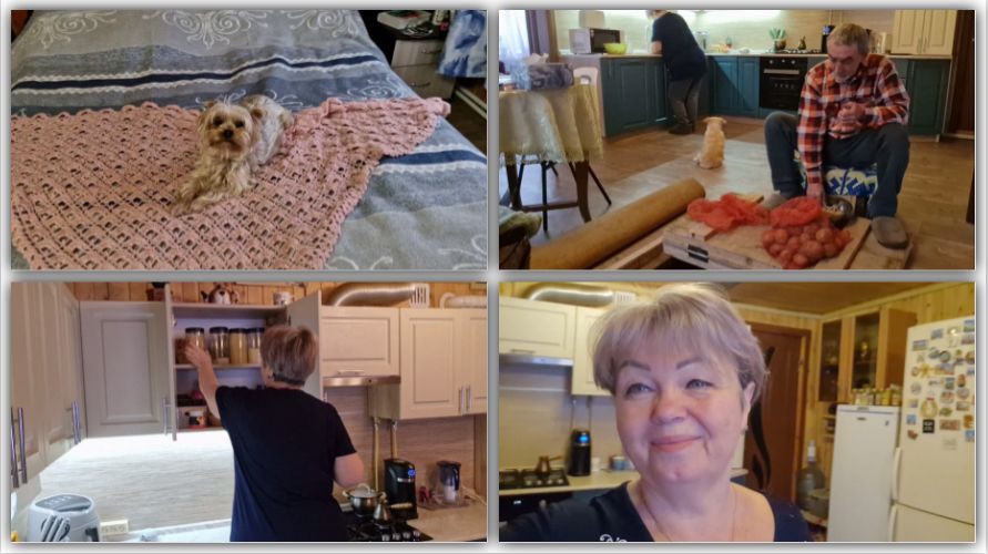 ПОВСЕДНЕВНЫЕ ДЕЛА. ЛЁШИК ПЕРЕБРАЛ КАРТОШКУ, А Я НАВЕЛА ПОРЯДОК В ШКАФЧИКАХ НА КУХНЕ. смотреть онлайн