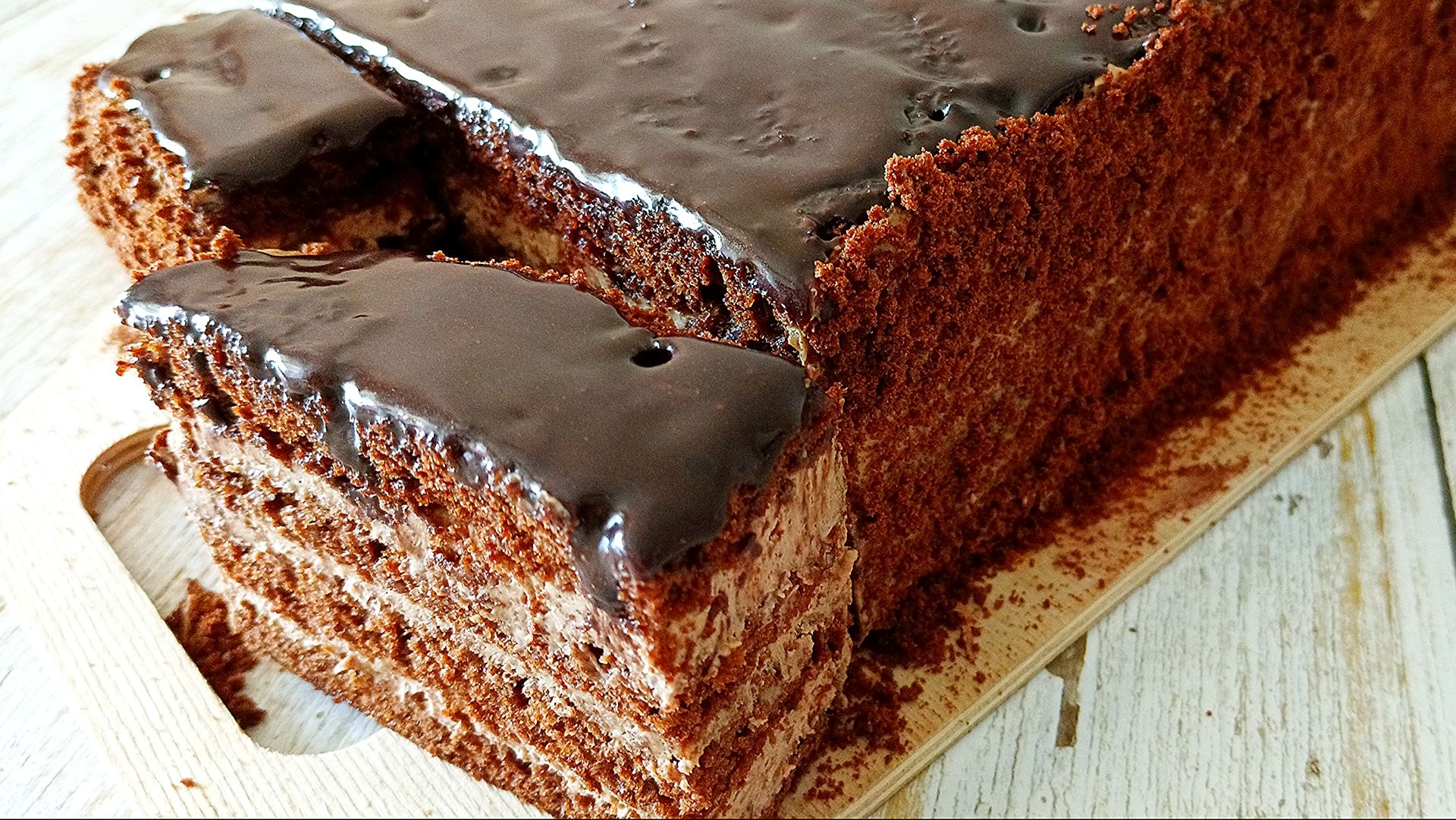 Торт шоколадный медовик "Мечта" без раскатки коржей. Очень сочный и шоколадный! смотреть онлайн