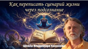 Как переписать сценарий жизни через подсознание – Школа Владимира Кононова