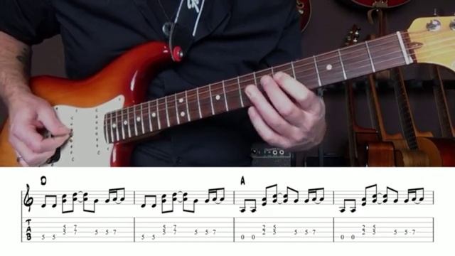 Rock Blues in A(guitar solo,tab) смотреть онлайн