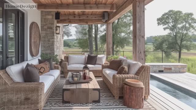 Загородный комфорт: отдых в деревенском доме с патио смотреть онлайн