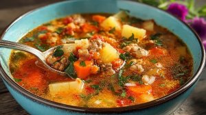 Что приготовить на обед? Суп с фаршем и рисом за 30 минут: простой рецепт на каждый день